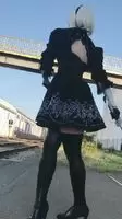 Cosplay Upskirt gif~