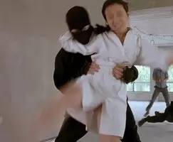 Tsuyu Shimizu high kick plot in Taxi 2