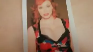 Christina Hendricks Cumtribute