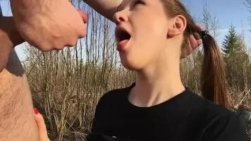 Swallowing his cum on our government authorised walk of the day
