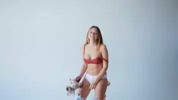 Olga Kobzar has no time for that teddy bear