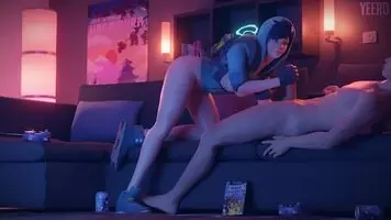 Tracer using her teleport very interestingly