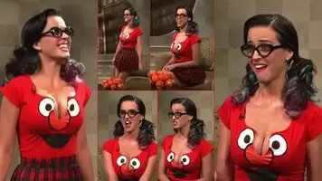 Katy Perry trying to get ya to make eye contact when she was on SNL
