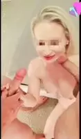 OC♡♡ My husband and my boy toy slapping their cocks on my pretty face 😇💦💦