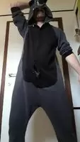 Just a horny uncut dude edging his cock in his trash panda onesie