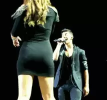 Demi Lovato from behind