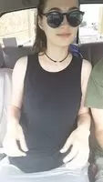 Exposed while he drives...