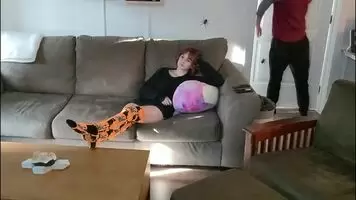 How watching tv usually goes in our home
