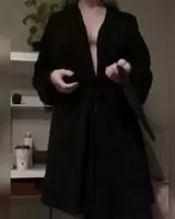 Taking off the robe
