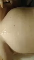 Short gif of cum on my curvy body / chest ;)