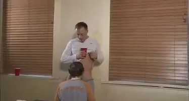 Blowing the closeted frat guy at a party
