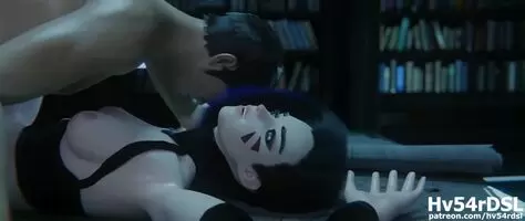 Gothic D.Va in the library