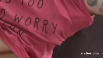 Lia takes off her shirt and shows off her perfect tits.