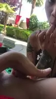 Honey Gold Getting A Pussy Eating Lesson From Megan Rain