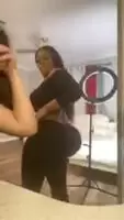 She got two watermelons in them pants