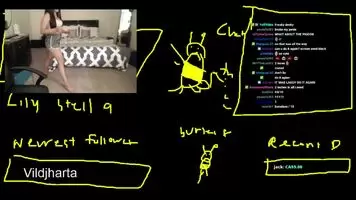 Streamer shows off yoga skills ;)
