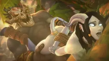 A draenei getting raped
