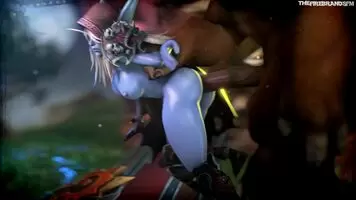 Sylvanas Windrunner assfucked by a Tauren