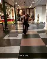 Leggy black dress!