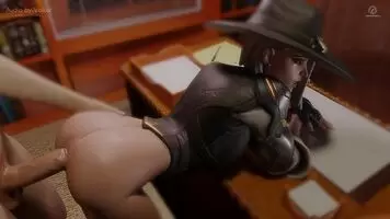 Ashe's Ass Gets Filled