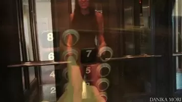 When you make me excite my pussy in the elevator