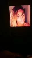 My friend Amber takes my facial